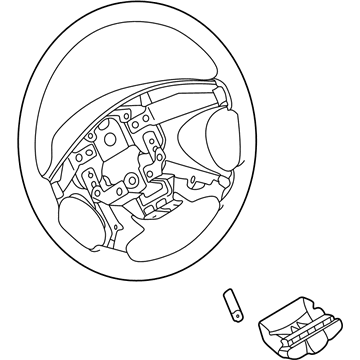 2000 Kia Spectra Steering Wheel - 0K2DJ3298002