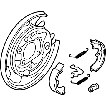 2009 Kia Sportage Parking Brake Shoe - 582502E000