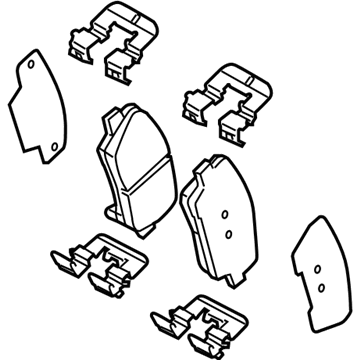 Kia 583022JA00 Pad Kit-Rear Disc Brake