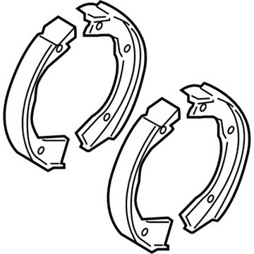 Kia 583502JA00 Parking Brake Shoe Kit