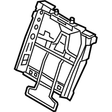 Kia 893101U700 Frame Assembly-Rear Seat Back