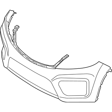 Kia 865111U200 Front Bumper Upper Cover