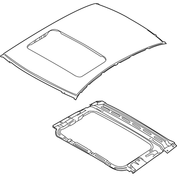 Kia 671101W250 Panel Assembly-Roof