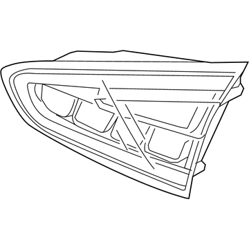 Kia 92440A7430 Lens & Housing-Rear Combination Inside