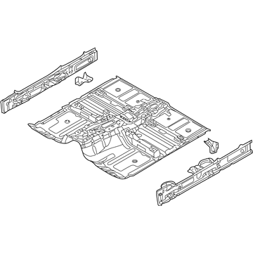 Kia 651002J111 Panel Assembly-Floor Center