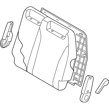 Kia 893004D136AGW Back Assembly-3RD Seat,L