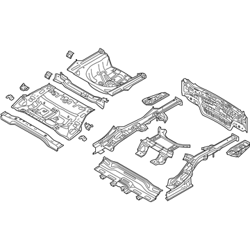 Kia Optima Floor Pan - 65500D5000