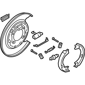 2013 Kia Sorento Parking Brake Shoe - 582702W000