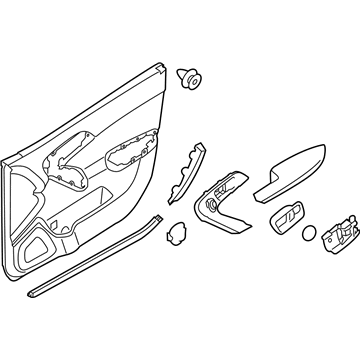 Kia 823021M040WK Panel Complete-Front Door Trim