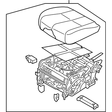 Kia 89200A9BE0D7K CUSHION ASSY-2ND SEA