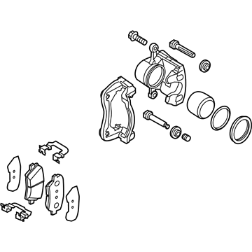 Kia 58110B2300 Brake Assembly-Front ,Lh