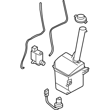 Kia 986104D000 Washer Reservoir & Pump Assembly