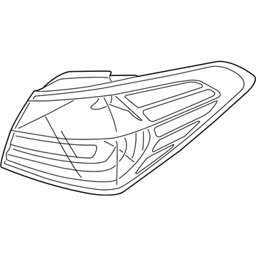 Kia 92410A7000 Lens & Housing-Rear Combination Outside