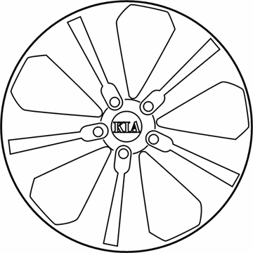 Kia 529103U110 Wheel Assembly-Aluminum