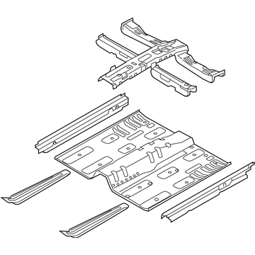 Kia 651004C501 Panel Assembly-Floor,Center