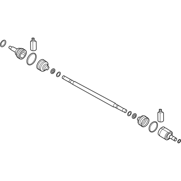 Kia 49501Q4000 Shaft Assembly-Drive,RH