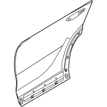 Kia 77121P2000 Panel-Rear Door OUTE