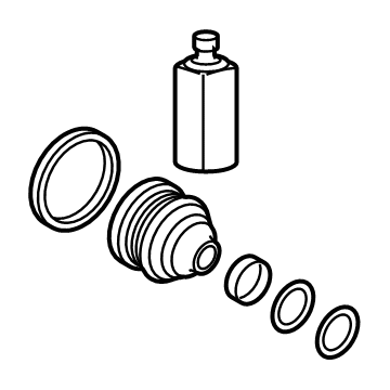 Kia 495A4M7200 Boot Kit-Fr Axle WHE