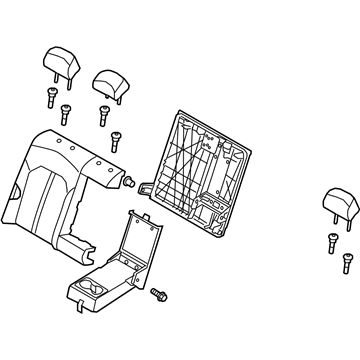 Kia 89400A8420HEF Back Assembly-Rear Seat RH