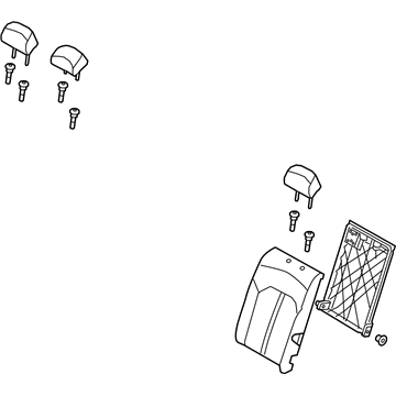 Kia 89300A8420HEF Back Assembly-Rear Seat LH