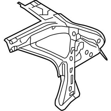 Kia 716301M500 Panel Assembly-Quarter Inner Upper