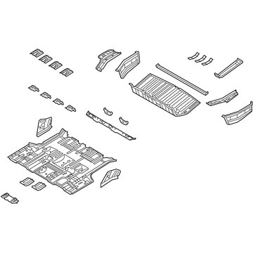 Kia 65510A9501 Panel Complete-Rear