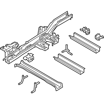 Kia 65700A9510 Member Assembly-Rear Floor