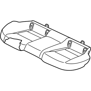 Kia 89100J5331CLT Cushion Assembly-Rr Seat