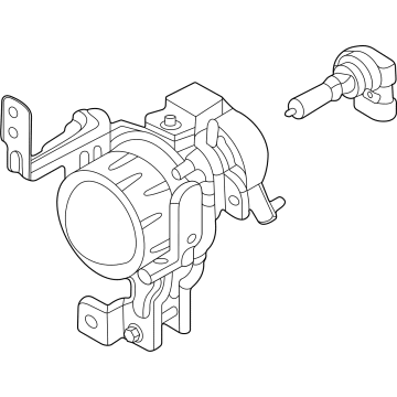 Kia 92201Q4000 Front Fog Lamp Assembly