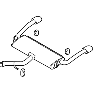 Kia 28710M7900 Rear Muffler Assembly