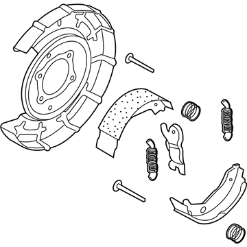 Kia Sorento Parking Brake Shoe - 584603E500