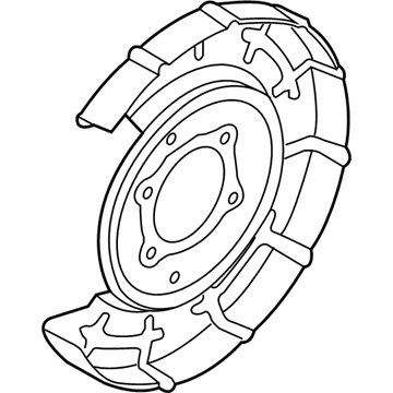 2005 Kia Sorento Brake Backing Plate - 582513E200