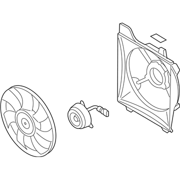 Kia Rio A/C Condenser Fan - 253801G101