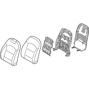 Kia 88300G5631AY6 Back Assembly-Fr Seat,LH