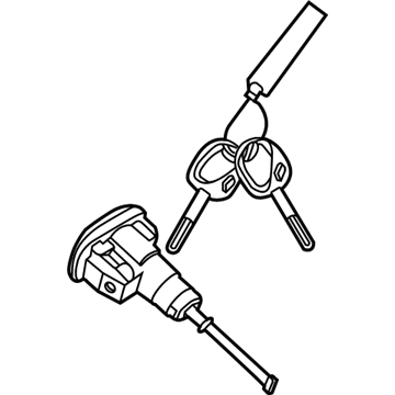 Kia 81970K0A00 Door Key Sub Set, Left