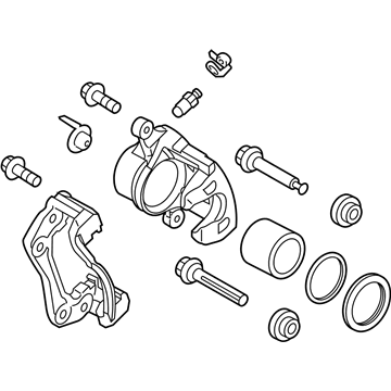 Kia 581904RA00 Front Brake Caliper Kit, Right