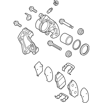 Kia 581304R000 Front Brake Assembly, Right