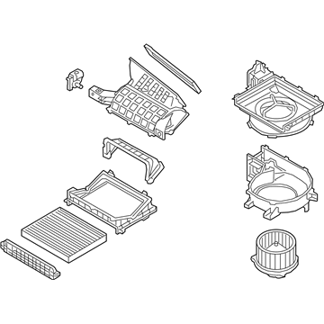 Kia 97207H9200 Blower Unit