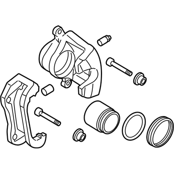 Kia 581903TA80 Front Brake Caliper Kit, Right