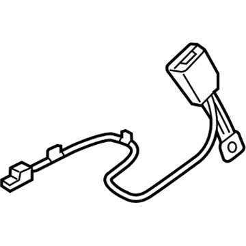 Kia 88830B2550EQ Front Seat Belt Buckle Assembly