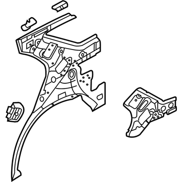 Kia 716213E100 Panel Assembly-Quarter Inner RH