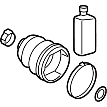 Kia 49595A64A0 Boot Kit-Front Axle Differential