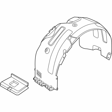 Kia 86812L3300 Guard Assembly-Front WHE