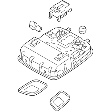 Kia 928001U800VA Lamp Assembly-OVERHEADEAD Console