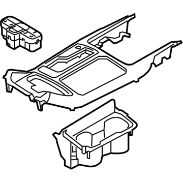 Kia 846503RPP0BG2 Cover Assembly-Console U