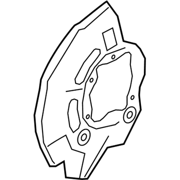 Kia 51756J6000 Front Brake Disc Cover Right