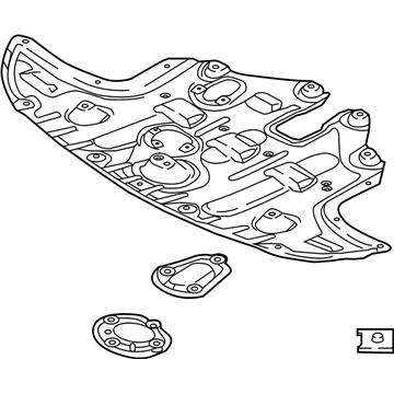 Kia 29110D9700 Panel-Under Cover Front