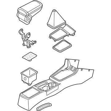 Kia 0K2N564410B96 Console Assembly