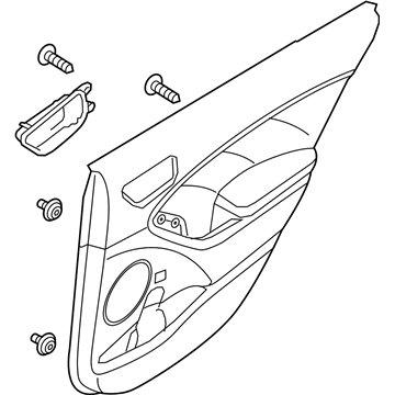 Kia 83305A7130D2M Panel Assembly-Rear Door Trim