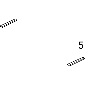 Kia 872304D011 MOULDING-Roof Rear LH